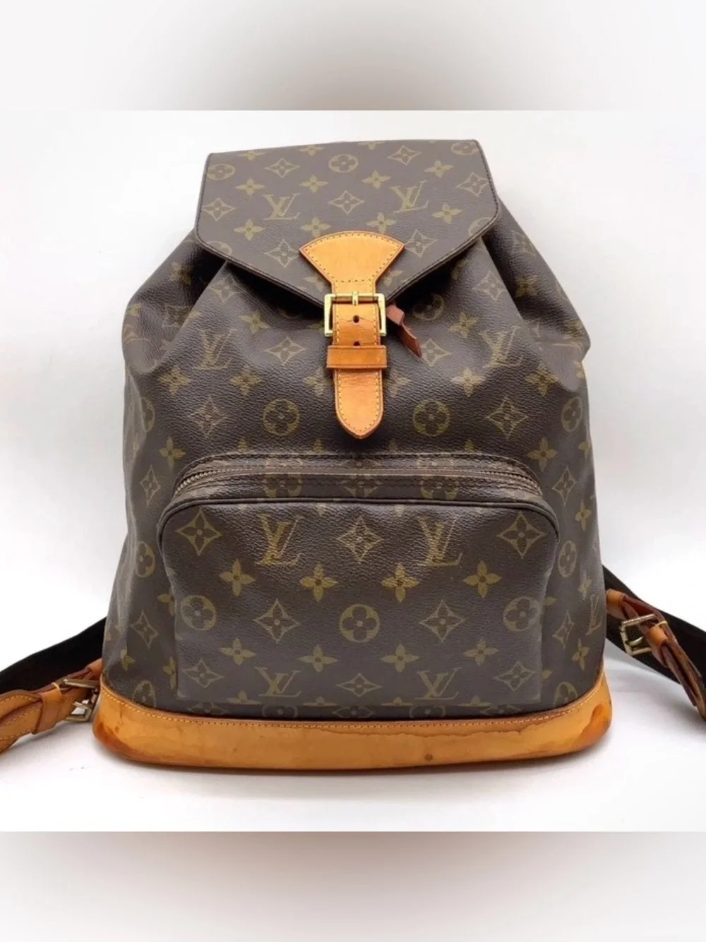 Louis Vuitton Monogram Backpack in Brown and Tan